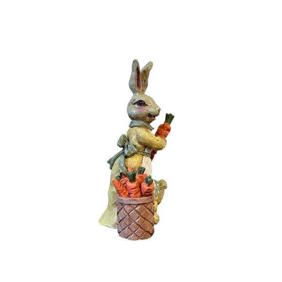 Vintage Mama Rabbit Resin Figurines Home Decor Hand Painted 6.5" Tall - Picture 9 of 9